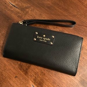 Kate Spade Black Large Wallet